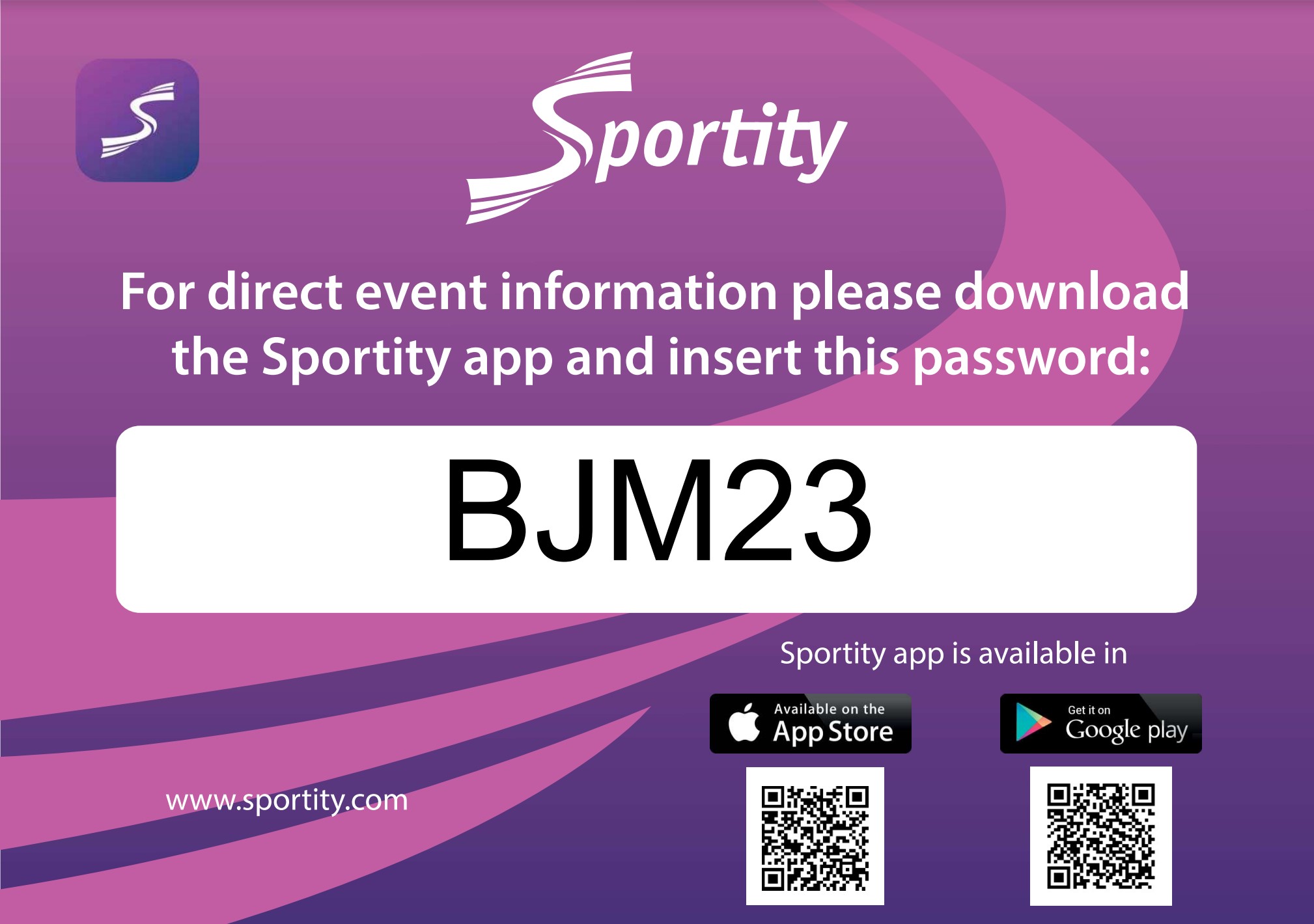 Sportity QR-Code BJM23